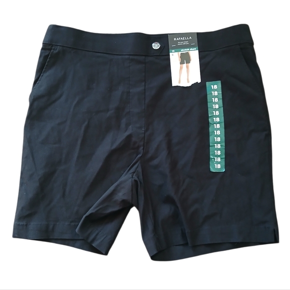 Rafaella Pants - Rafaella Women's Size 18 Classic Black Shorts